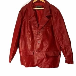 🔥NWT Men's R&O BURGANDY BUTTON UP JACKET